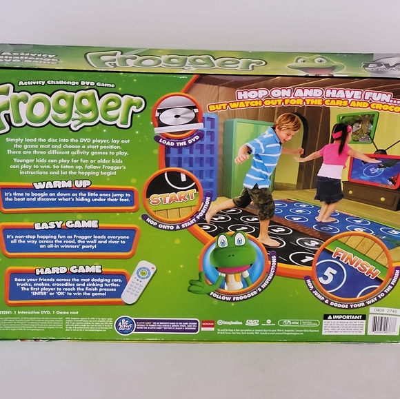 Rare 2008 Konami Imagination Interactive FROGGER Activity Challenge DVD Game Com - Picture 2 of 5